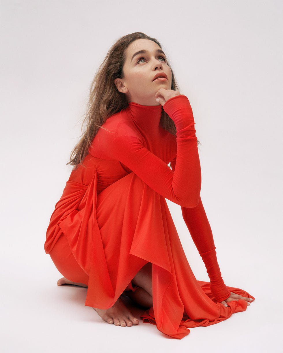 Emilia Clarke in Red Dress:  Shop Similar Styles and Turn Heads Like She Does