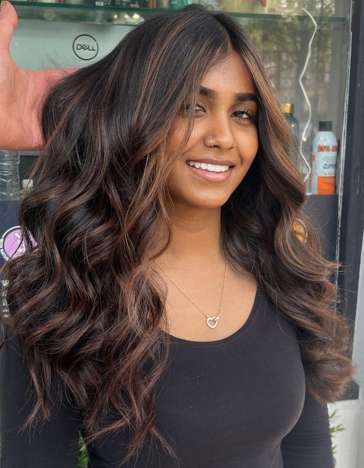 Best Caramel Brown Highlights for Black Hair: Color Ideas