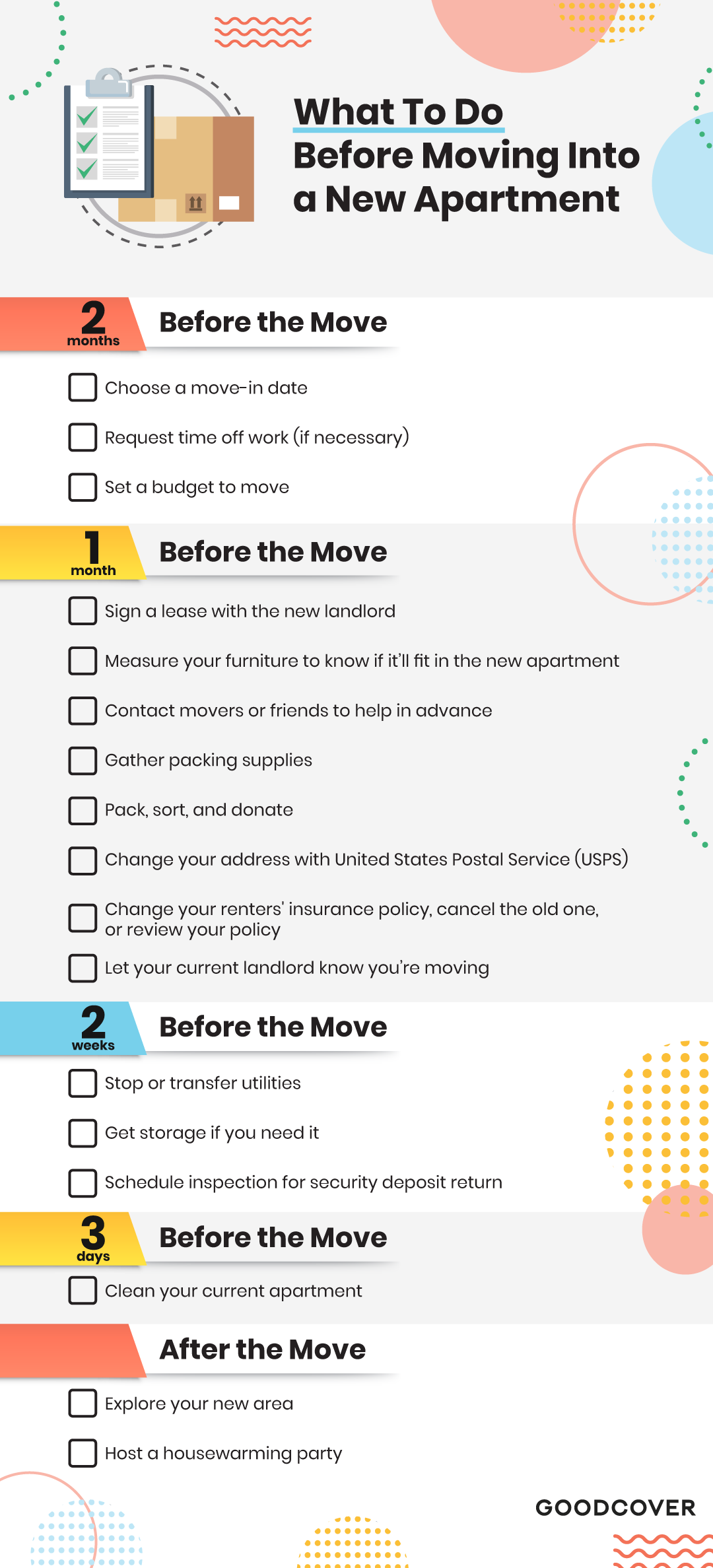 New Residence Checklist: Everything You Need to Know Before Moving
