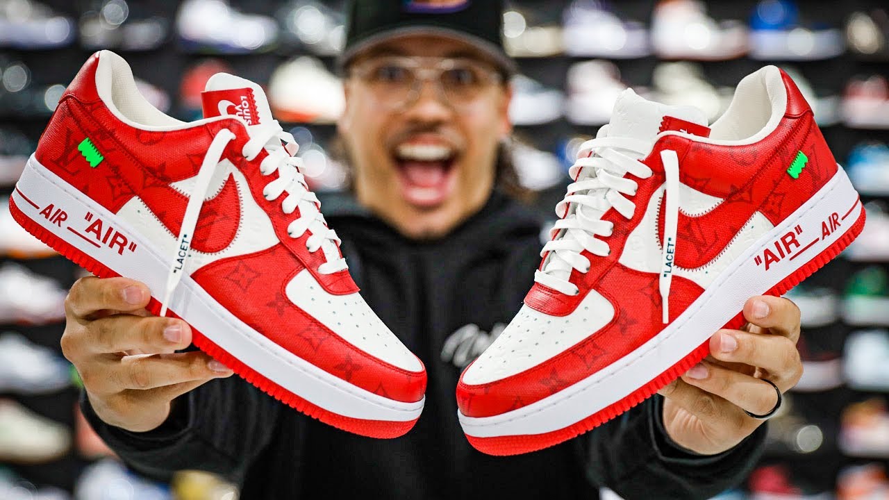 Unboxing the LV Red Air Force 1: Luxury Sneaker Look