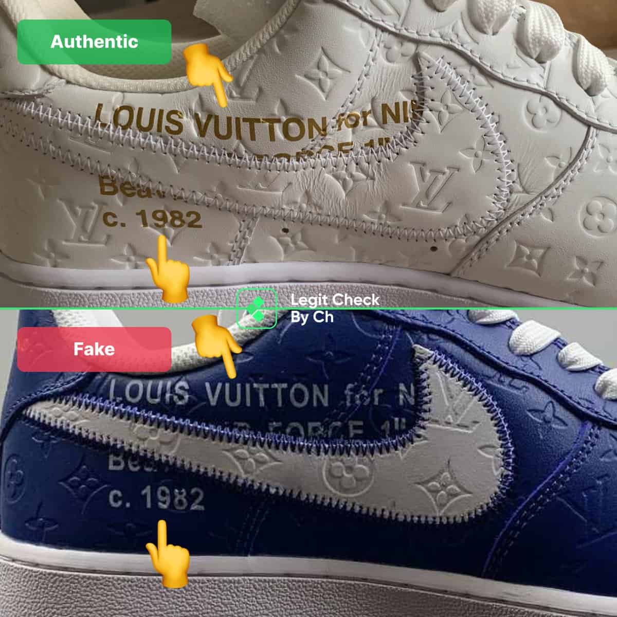 How to spot fake louis vuitton off white shoes easily