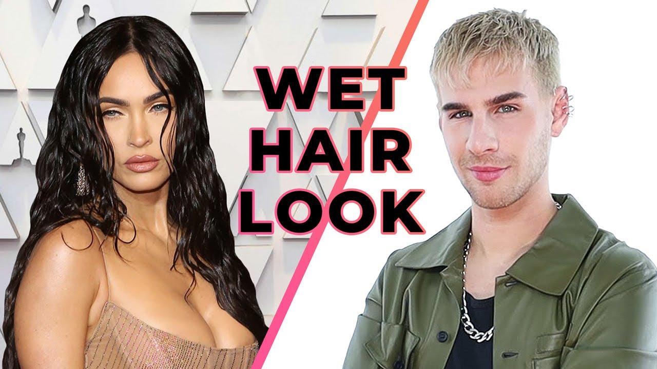 Wet Effect Hair Styling Tutorial,Long Lasting for all the day!