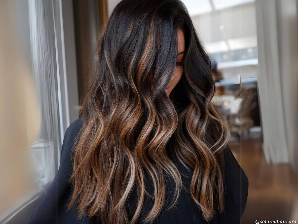 Thinking about dark brown highlights on black hair? See these stunning examples for cool inspiration.
