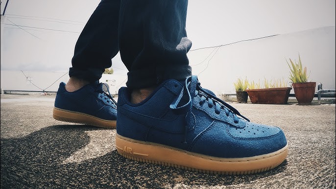 suede blue air force ones