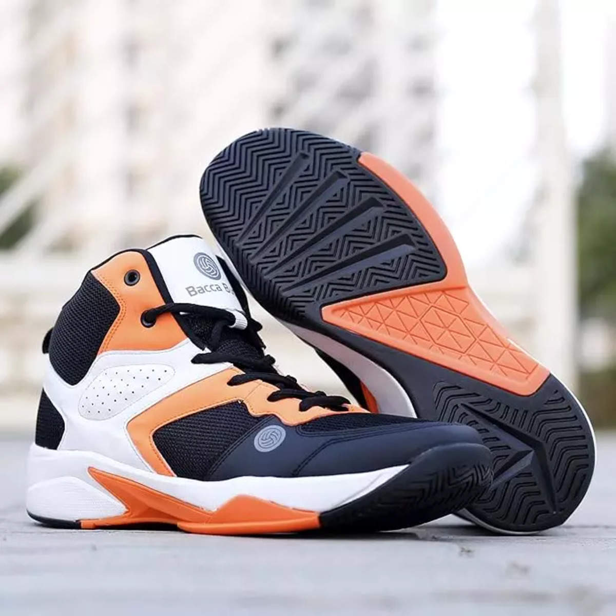 How should you style your new orange and black basketball shoes for both court and casual wear looks?