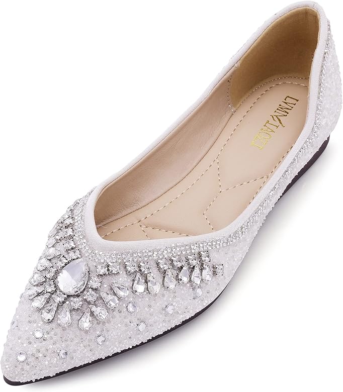 Upgrade Your Look: Bedazzled Flat Shoes(From Casual to Dressy)