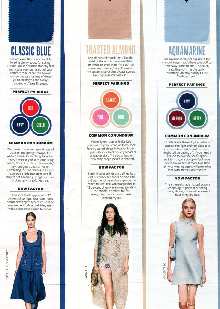 Need colors that go with aquamarine clothing? Try these fantastic fashion matches for your wardrobe.