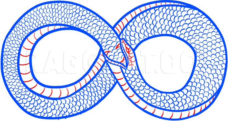 Easy ouroboros drawing: Step-by-step guide for beginners