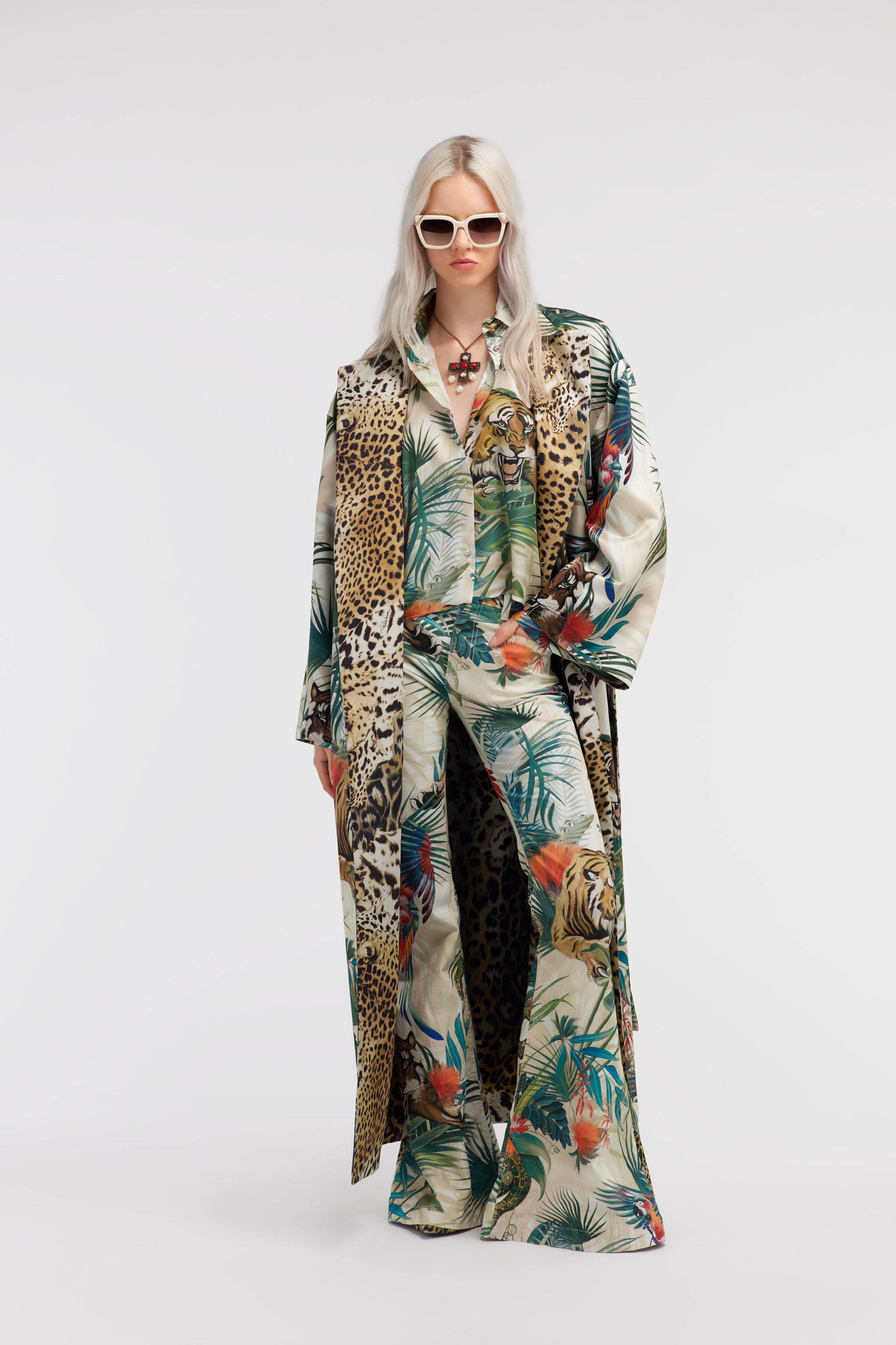 How to Style a Roberto Cavalli Silk Shirt?