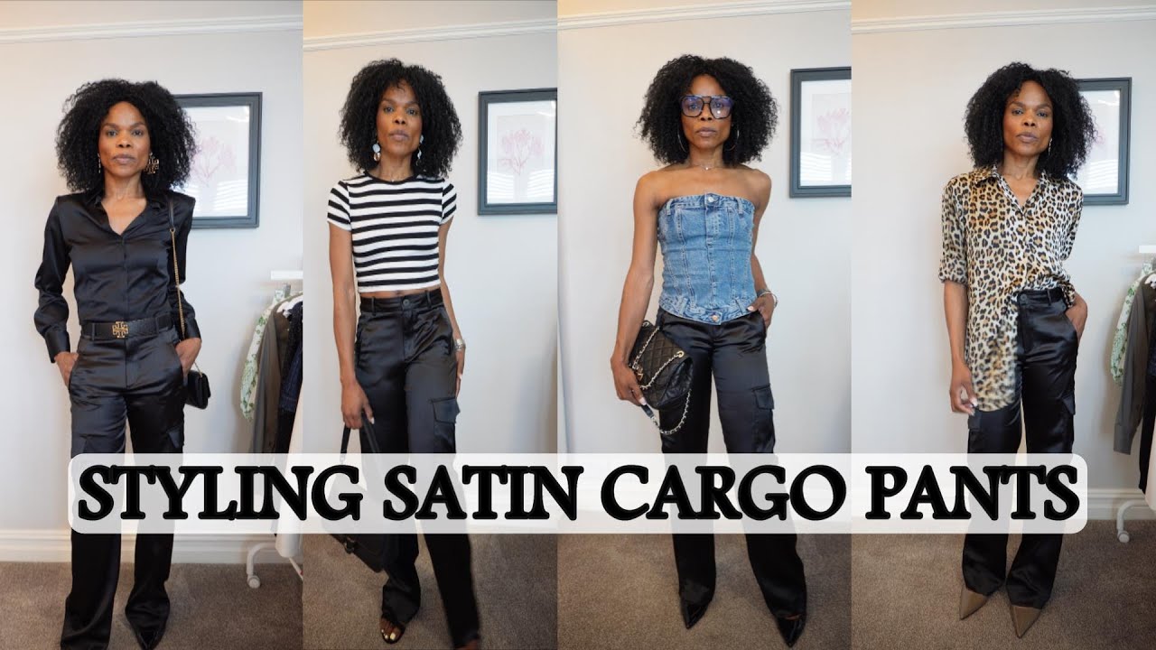 Wondering how to style satin cargo pants? (Find the perfect tops and shoes to match)