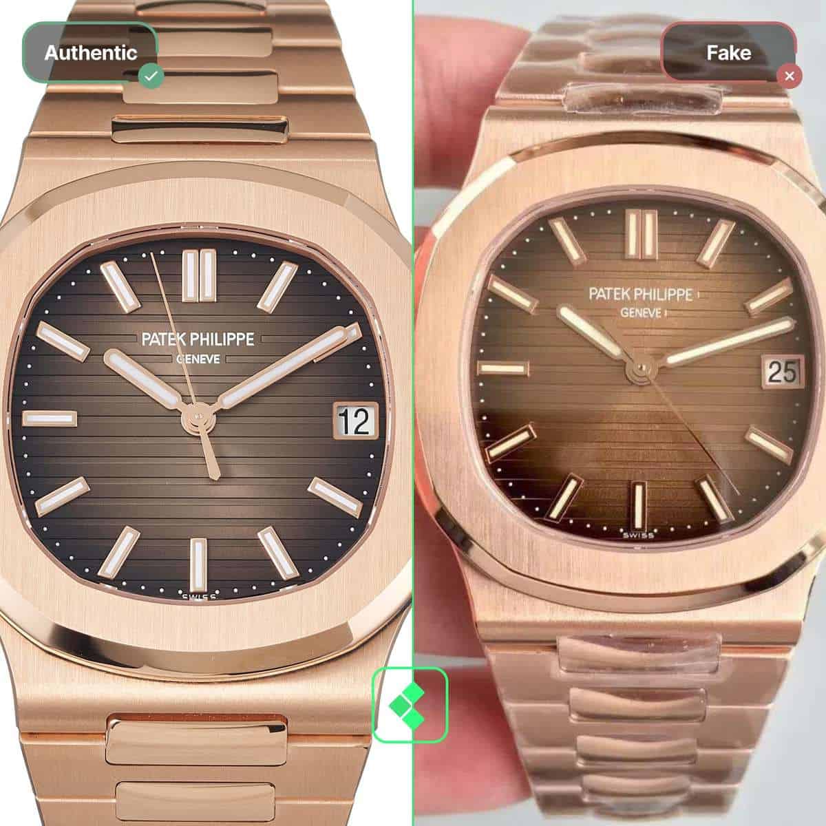 Worried about fake gold nautilus watches? Use this easy guide to check if yours is authentic.
