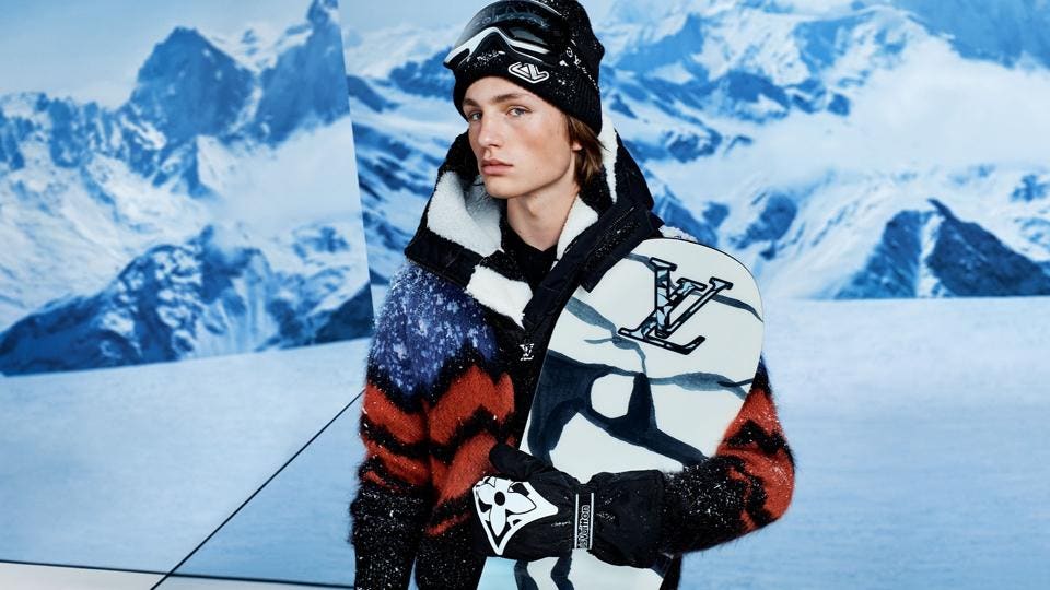 What makes the Louis Vuitton ski suit stand out? Explore its unique design and materials.