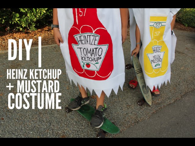 Make Your Own Ketchup and Mustard Costume: Simple Tutorial