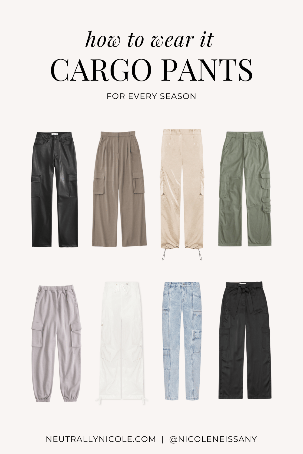 Wondering how to style satin cargo pants? (Find the perfect tops and shoes to match)