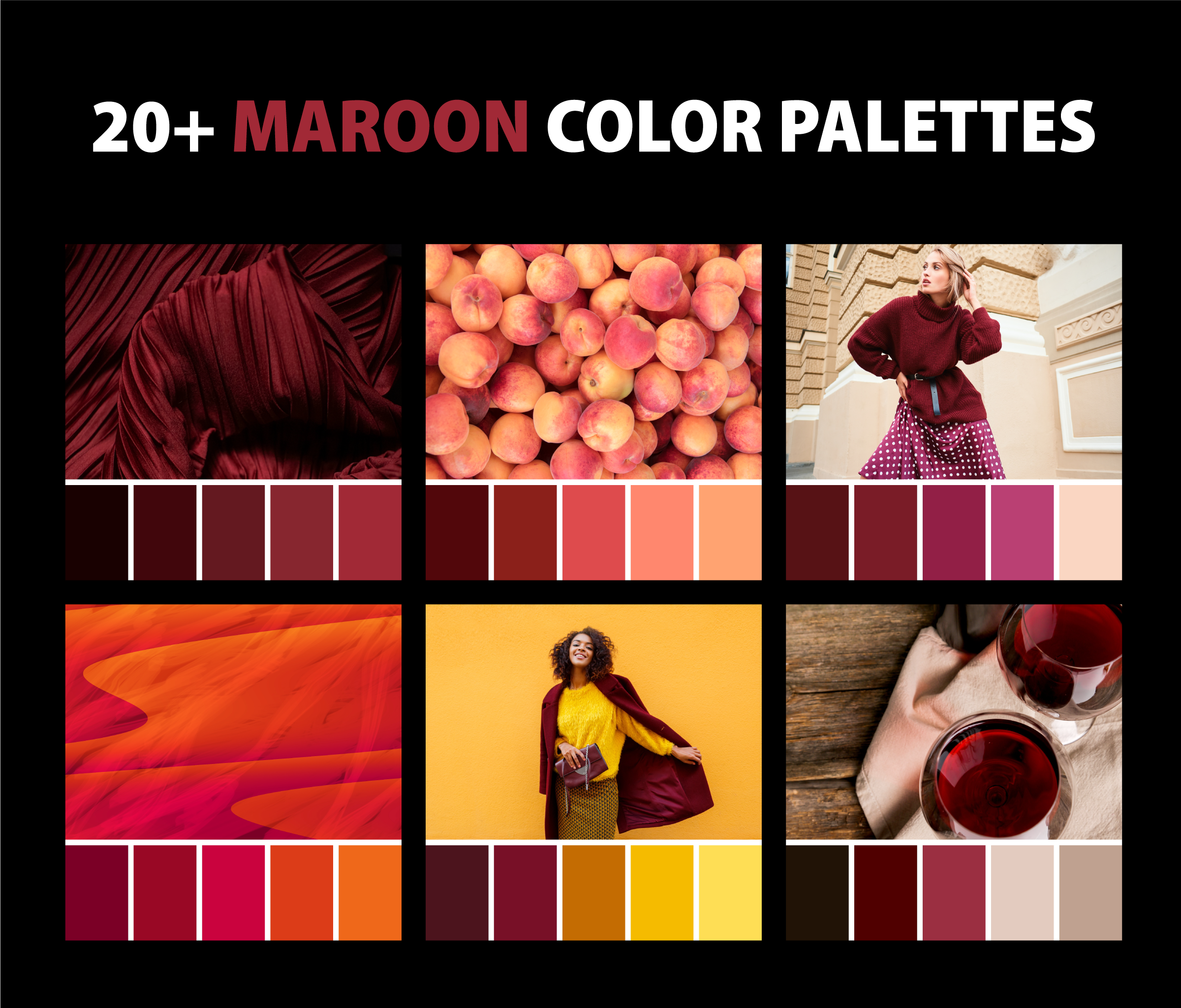 Need some fantastic colors that go with maroon for your next design project? Find inspiring ideas and really smart pairings right here.