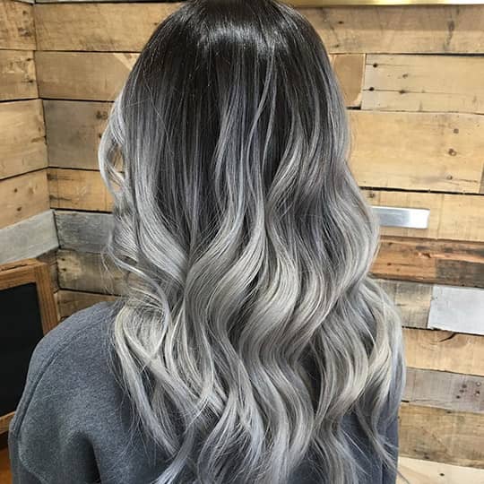 Need black and grey balayage pics (here are some awesome styles to show your stylist).