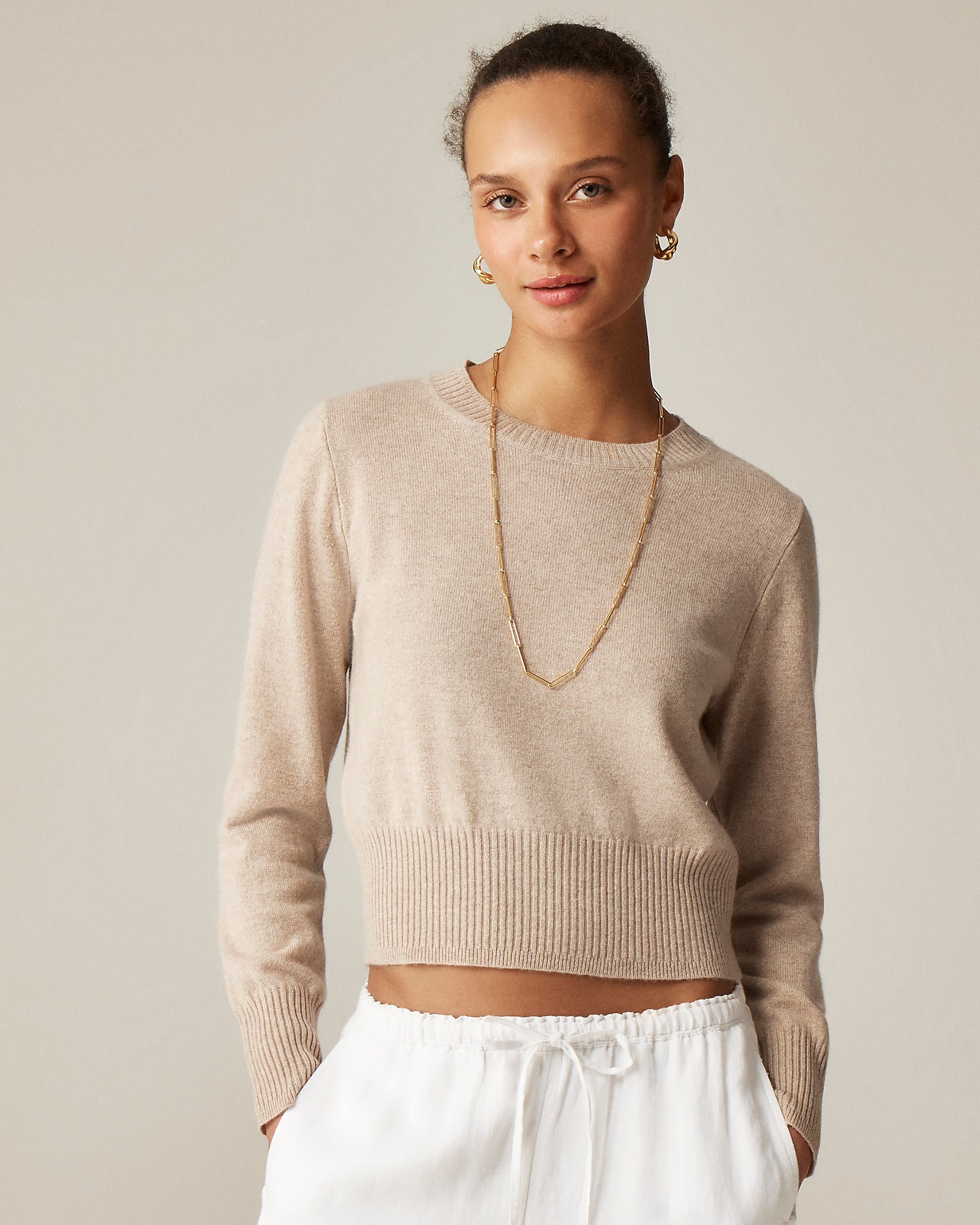 Is the J Crew Cashmere Shrunken Crewneck Sweater Worth It? Read Our Honest Thoughts and Review.