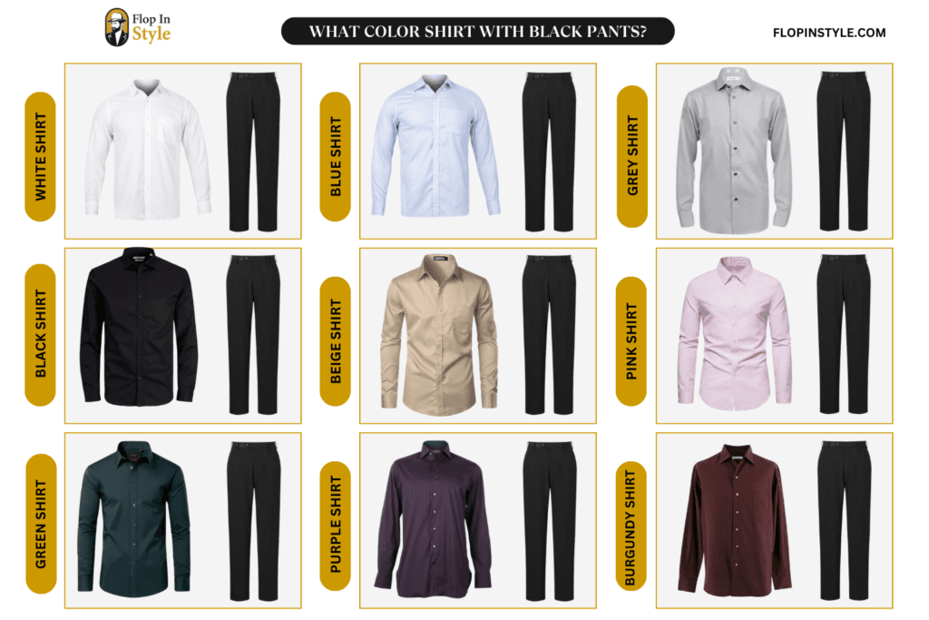 About black jeans what color shirt to try next? Check out these fashionable color choices.