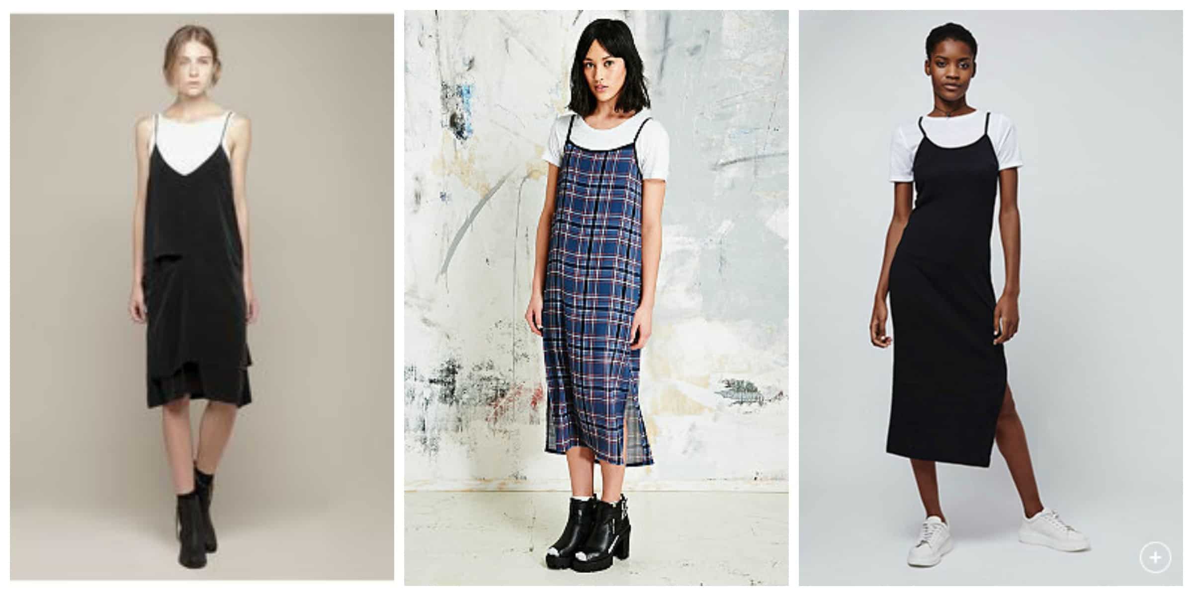 Is the Black Dress Over White Shirt 90s Style Back? Yes, and Here is How You Can Wear It Today.