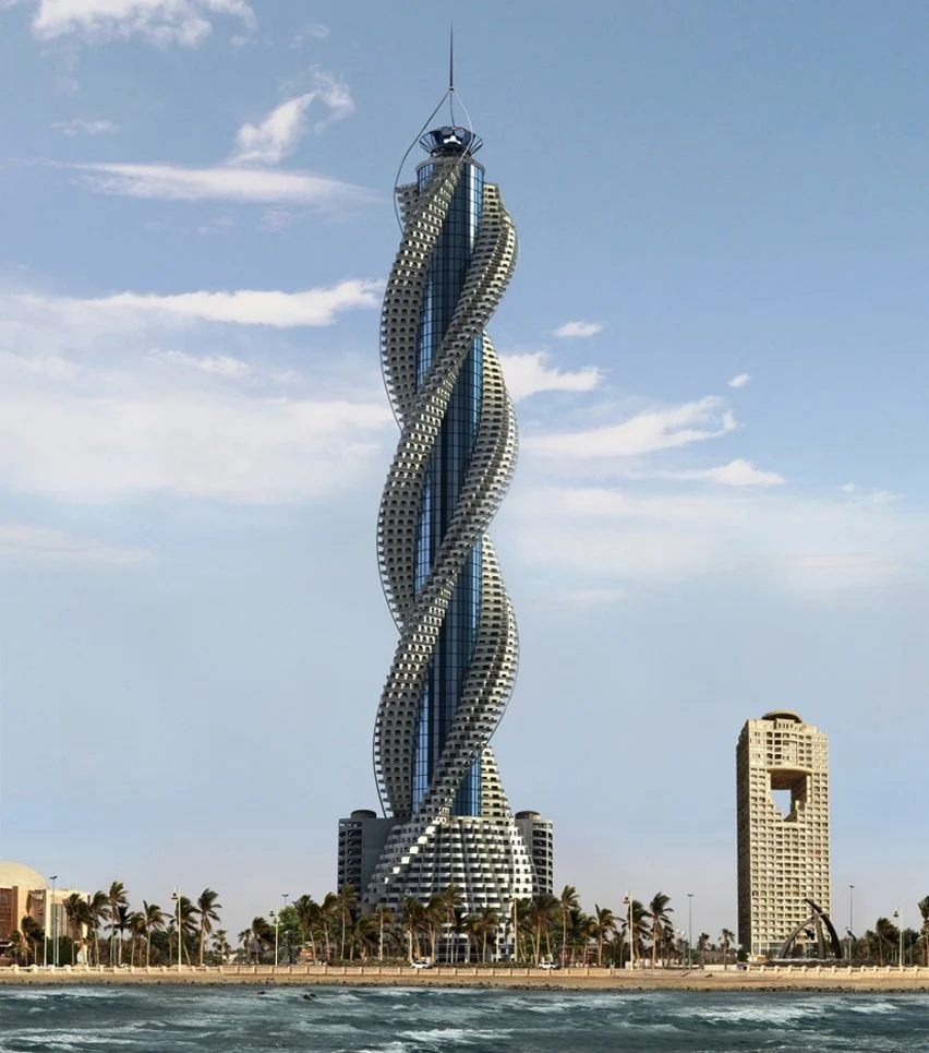 Where can I find the famous twisty building in Dubai? Easy location guide for this unique skyscraper.