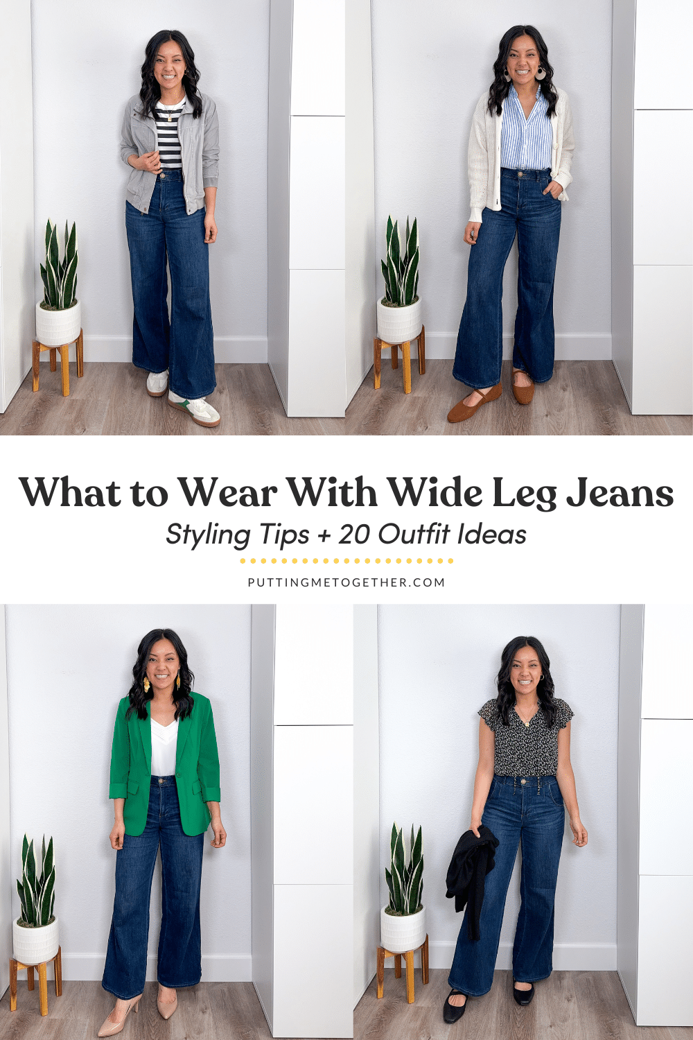 How should you wear ultra wide leg jeans? Here are simple styling tips for looking great.