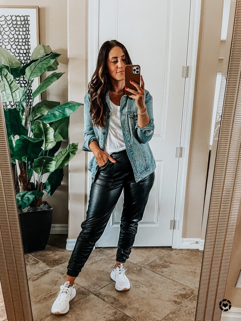 How to style your leather joggers outfit ideas? Discover these chic and easy combinations for everyday wear!