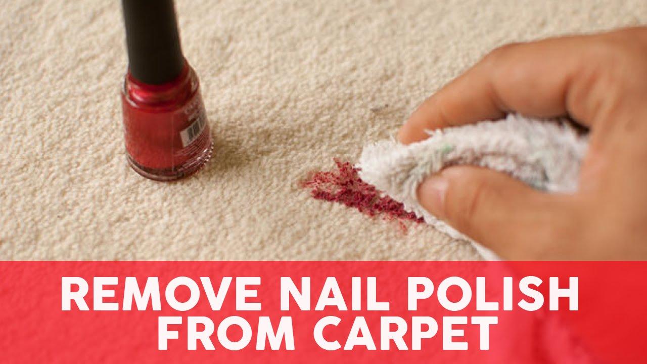 How can I get nail varnish out of carpet? Try these easy tricks for a clean floor.