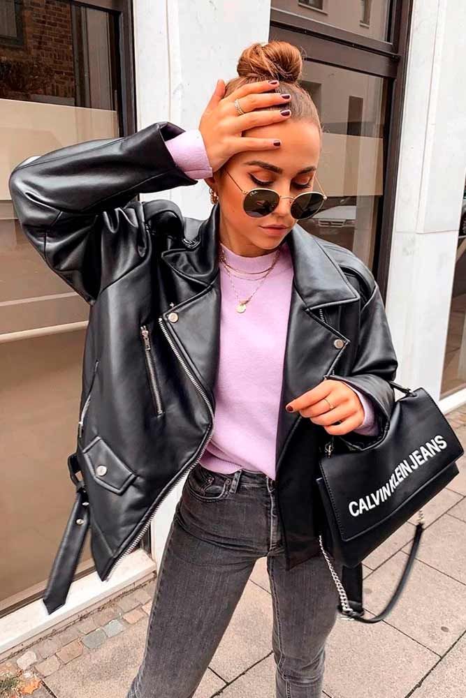 Wondering how to style pinterest leather jacket outfits very easily? Just copy these simple and super chic outfit formulas today.
