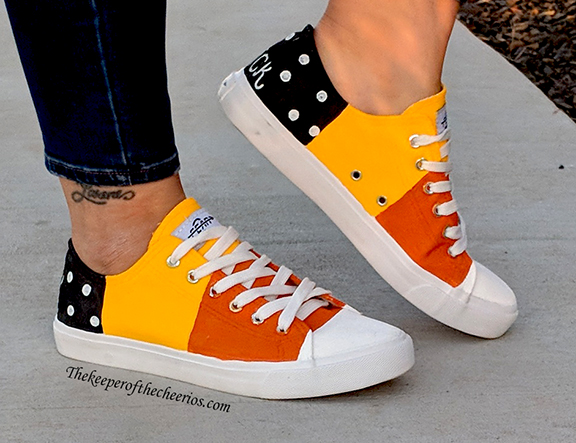How to wear candy corn shoes? Try these 3 simple styling tips for a sweet festive look.