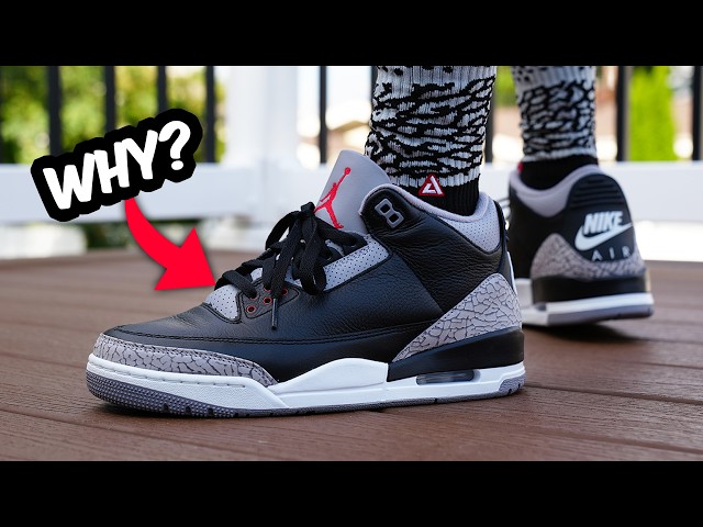 Jordan 3 Black Cement 2024 on feet see photos and get review now