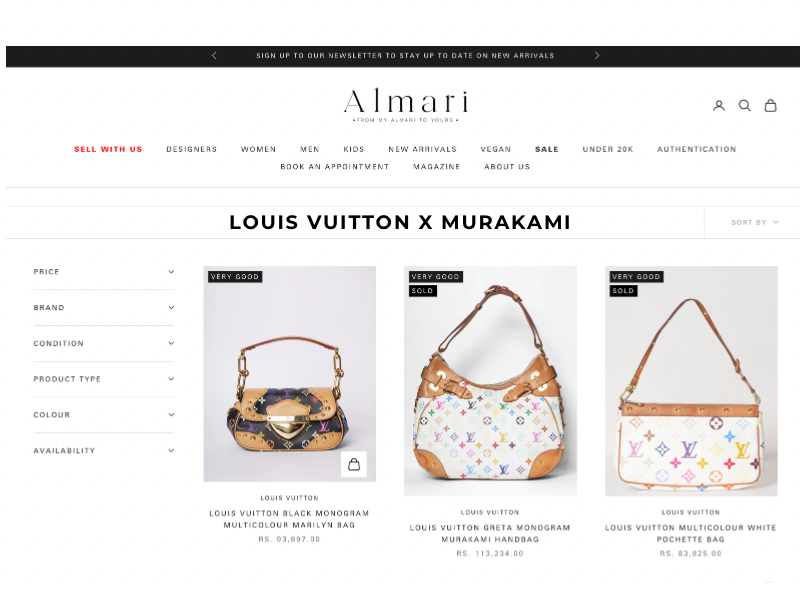 Whats the value of a vuitton murakami bag? Learn about current prices and where to buy smart.