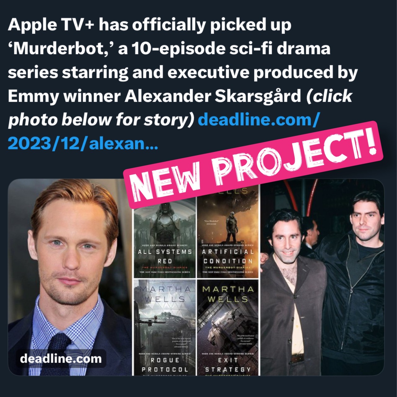 What projects for Alexander Skarsgård 2024 are confirmed? Discover all his new and upcoming film and TV show appearances!