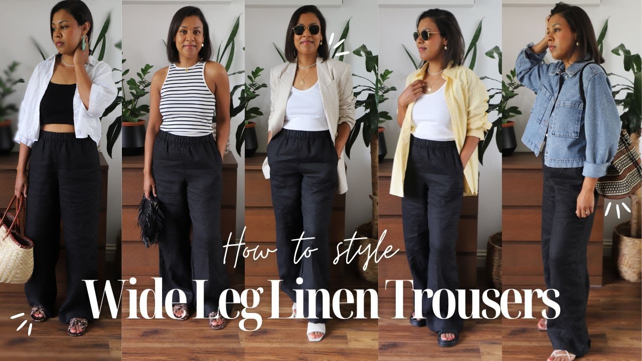 Styling wide leg linen pants effectively (Get these outfit ideas for a cool, casual vibe).