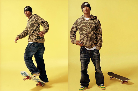 Pharrell skateboarding vs others? (Compare styles and impacts)