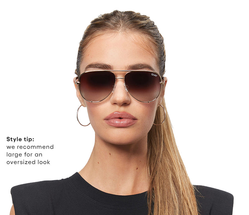 Quay Sunglasses Large Frame Guide Look Cool Now