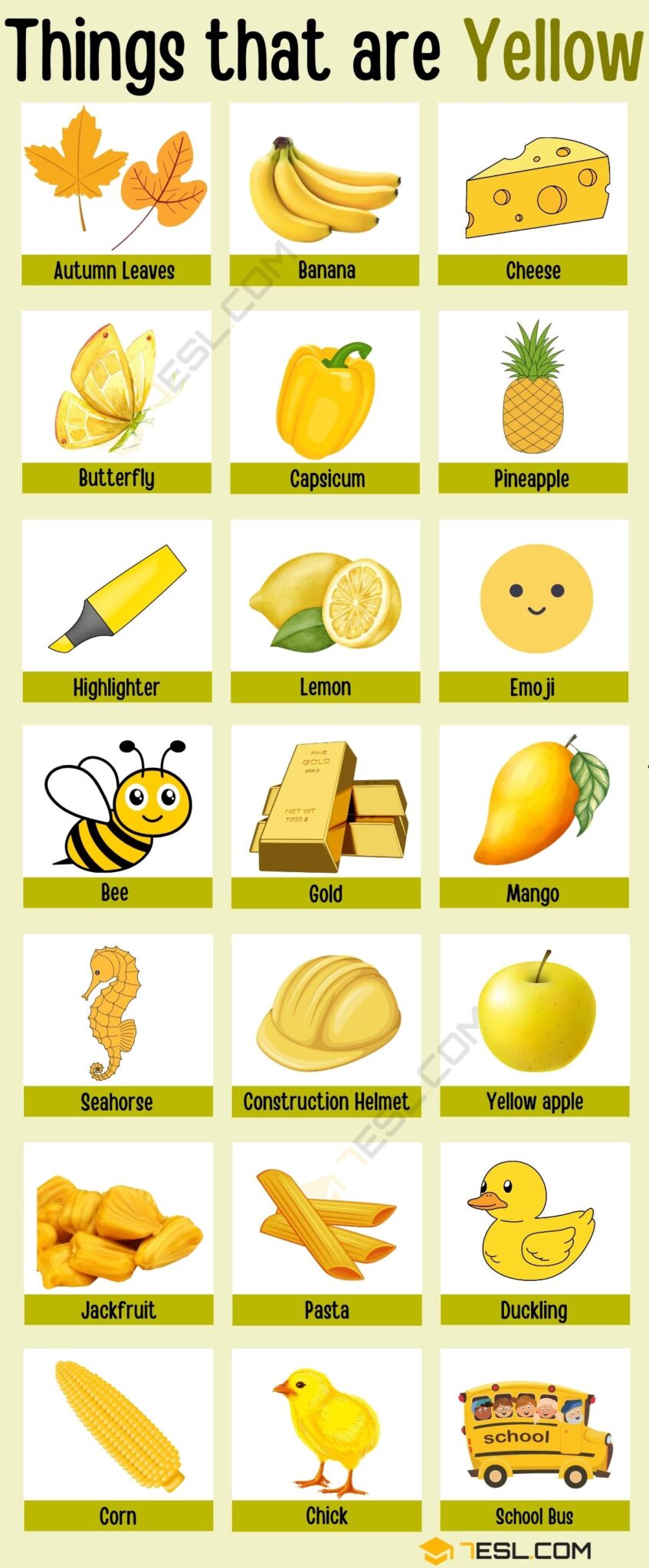 what things are yellow like sunshine? everyday objects bringing bright cheer