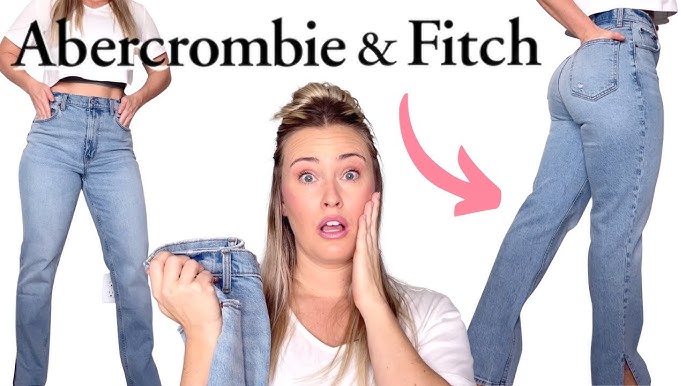 Choosing your size in 90s straight leg jeans Abercrombie avoid mistakes