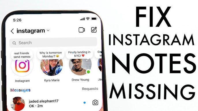 Instagram Notes Missing? Find Out Why and Get Them Back Quick