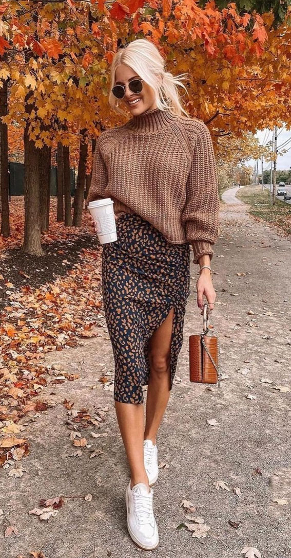 Fall outfits with a skirt warm stylish ideas here