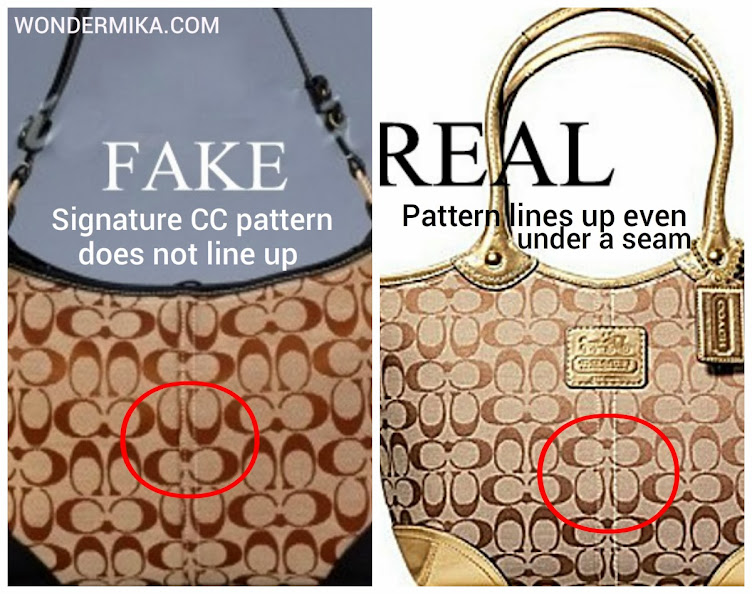 Authentic Vs Fake Coach Large Dome Cosmetic Bag Spot Differences Quick