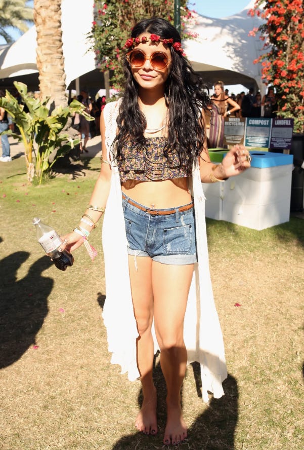 vanessa hudgens coachella outfits