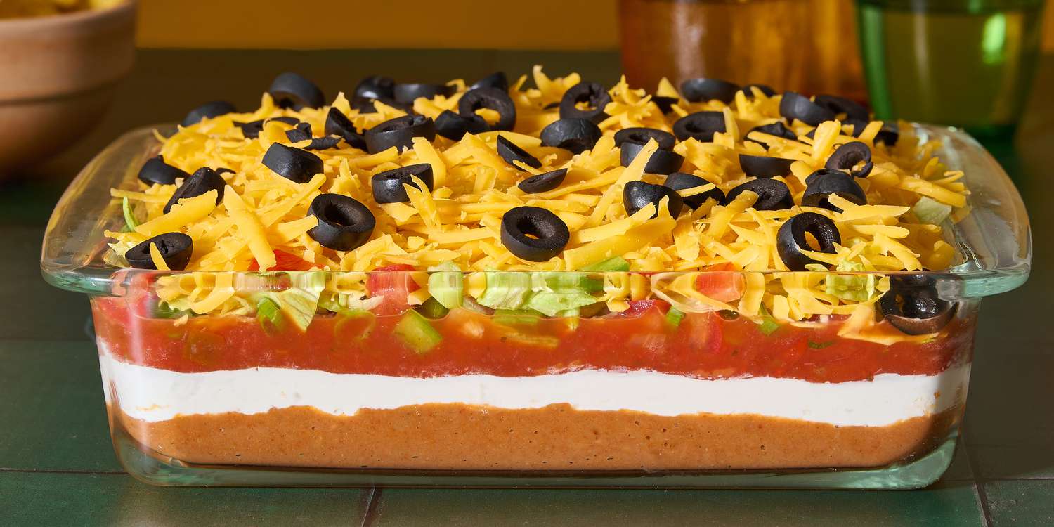 Quick MDining 7 Layer Dip Steps Layer Your Party Snack Fast
