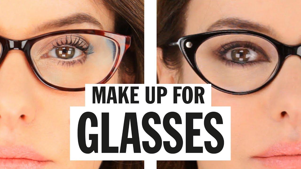 Beautiful Woman Wearing Glasses Top Makeup Beauty Tips For Glasses Wearers